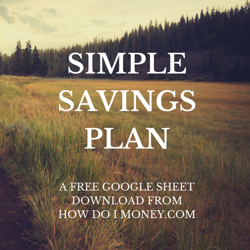 Free savings plan template